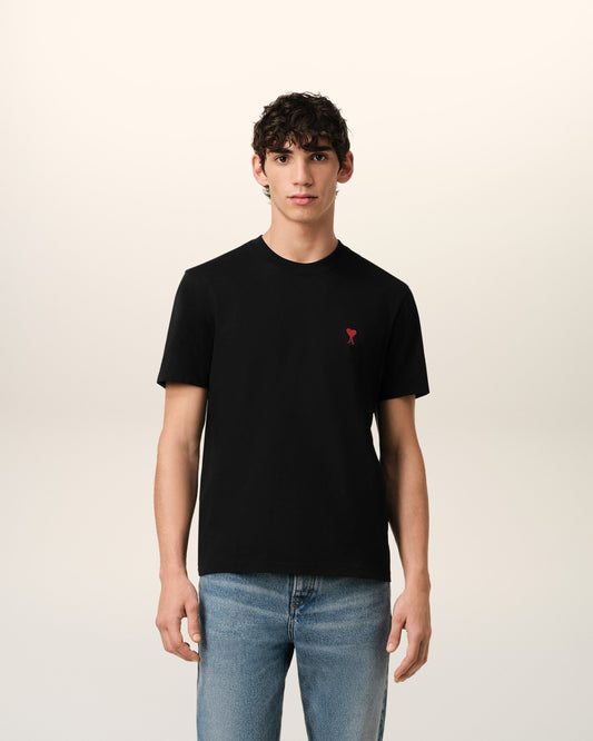 Black Organic Cotton  Ami De Coeur T-shirt