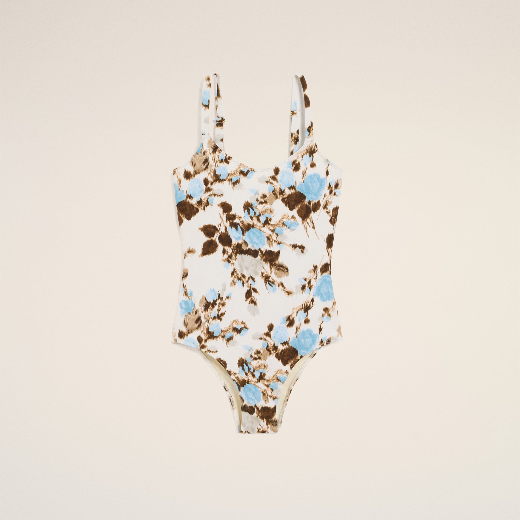 Blue One Piece Swimwear