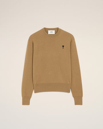 Brown Wool Ami De Coeur Crewneck Sweater