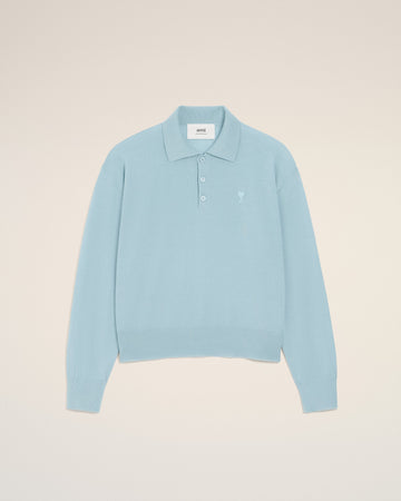 Blue Wool Ami De Coeur Polo