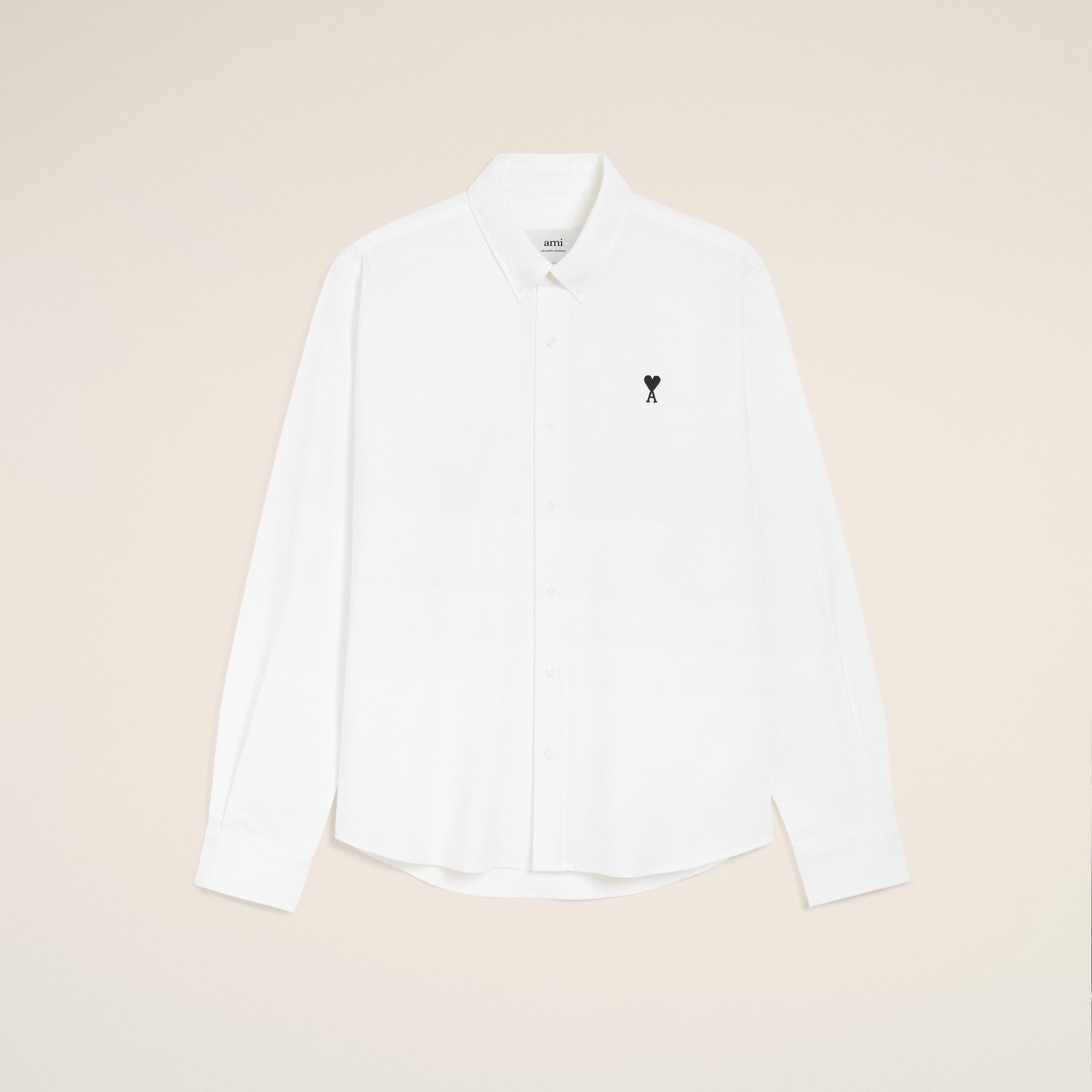 White Cotton Button Down Ami De Coeur Shirt