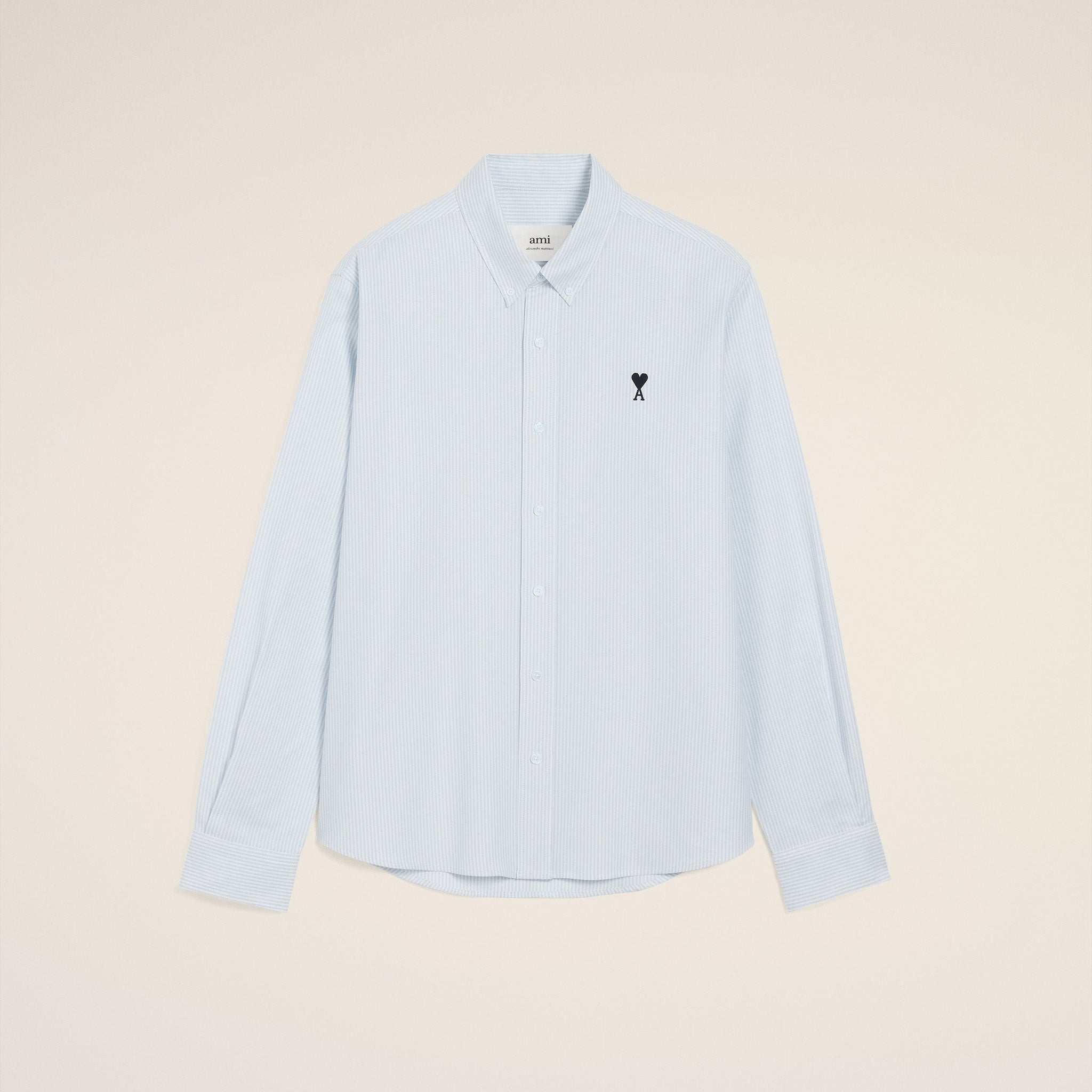 Blue Cotton Button Down Ami De Coeur Shirt