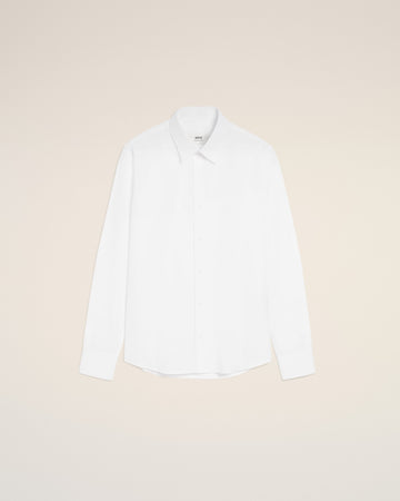 White Poplin Cotton Tailor Shirt