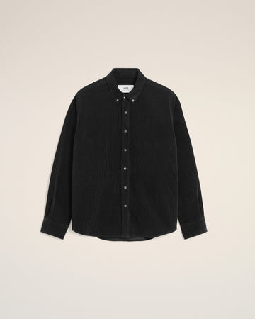 Black Cotton Button Down Ami De Coeur Shirt