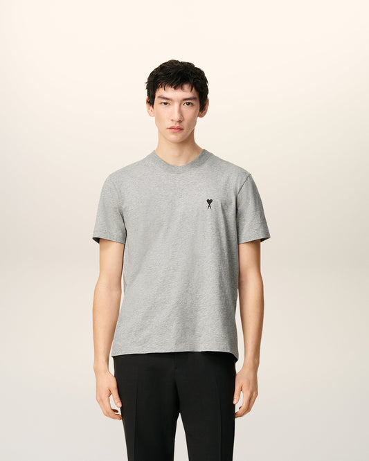 Grey Cotton Ami De Coeur T-shirt