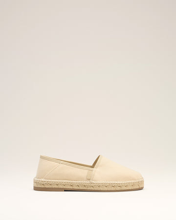 Beige Espadrilles In Cotton Canvas