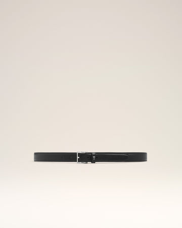 블랙 스무스 가죽 파리 파리 25mm 벨트