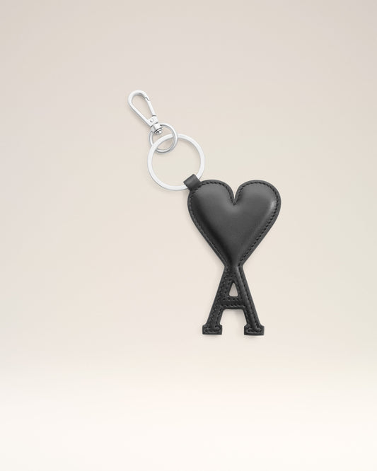 Black Leather Ami de Coeur Keyring