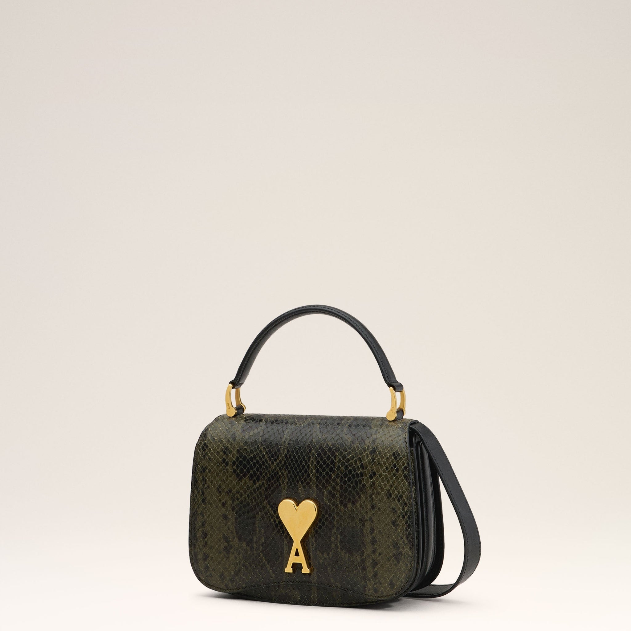 Green Leather Top Handle Paris Paris Bag