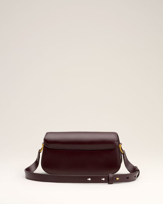 Burgundy Leather Shoulder Bag Paris Paris Bag
