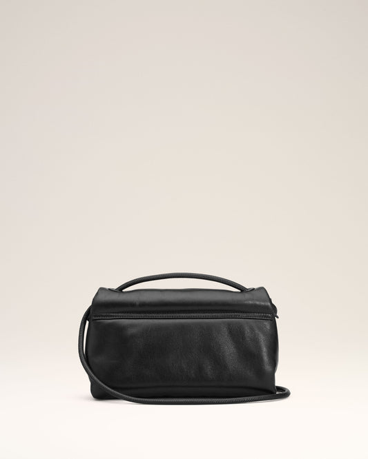 Black Smooth Leather Voulez Vous Bag