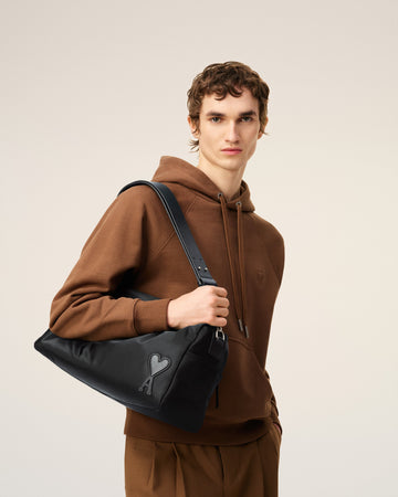 Black Nylon Canvas Large  Marcel Backpack