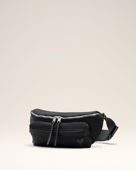 Black Nylon Canvas Marcel Bumbag