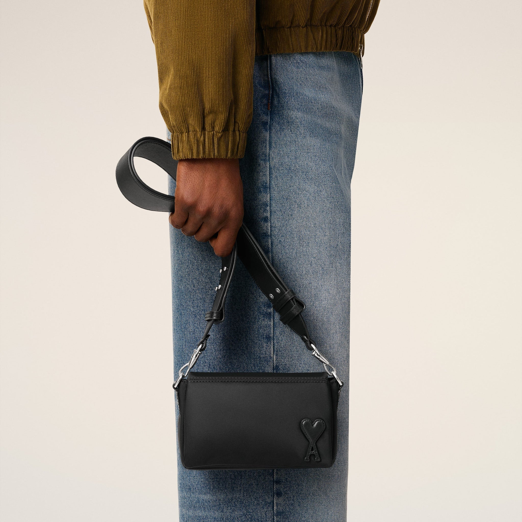 Black Nylon Canvas Marcel Lunch Box Bag