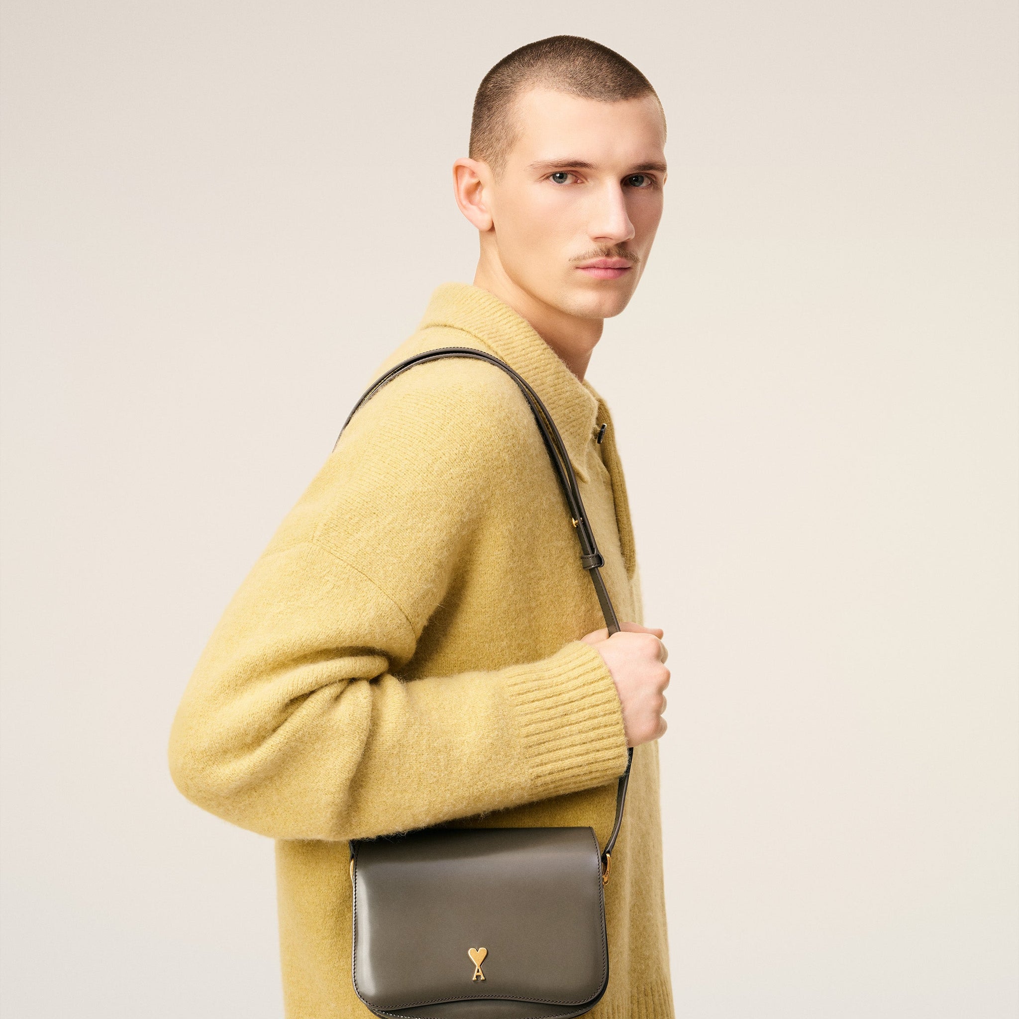 Grey Glazed Leather Paris Paris Bag