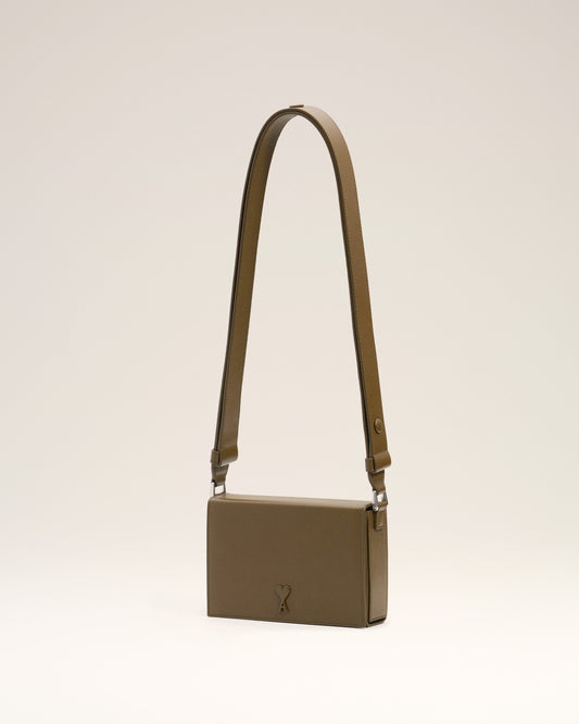 Green Smooth Leather Ami De Coeur Lunch Box Bag