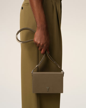 Green Smooth Leather Ami De Coeur Lunch Box Bag