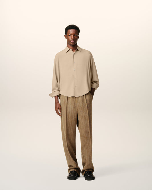 Beige Ami Boxy Shirt