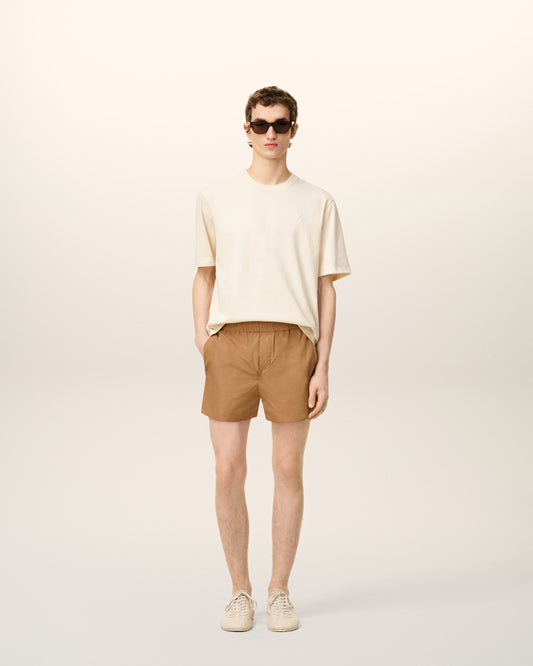 Brown Taffetas Short