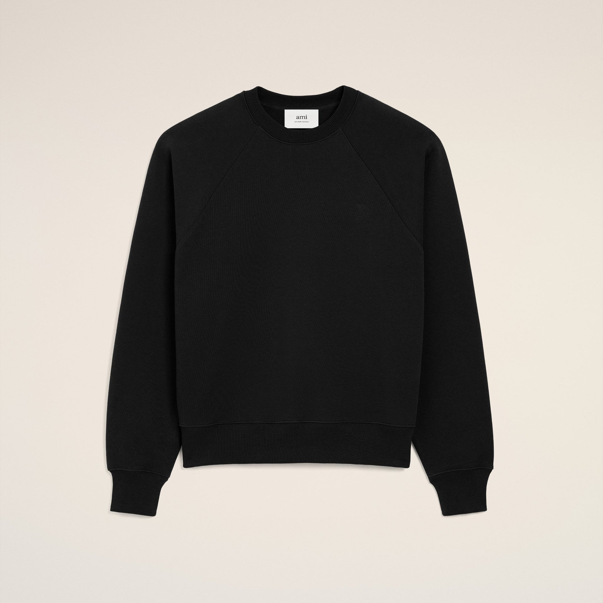 Black Cotton Ami De Coeur Sweatshirt