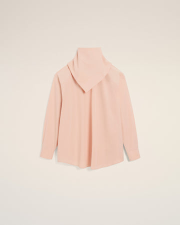 Pink Cotton Long Sleeves Bandana Blouse