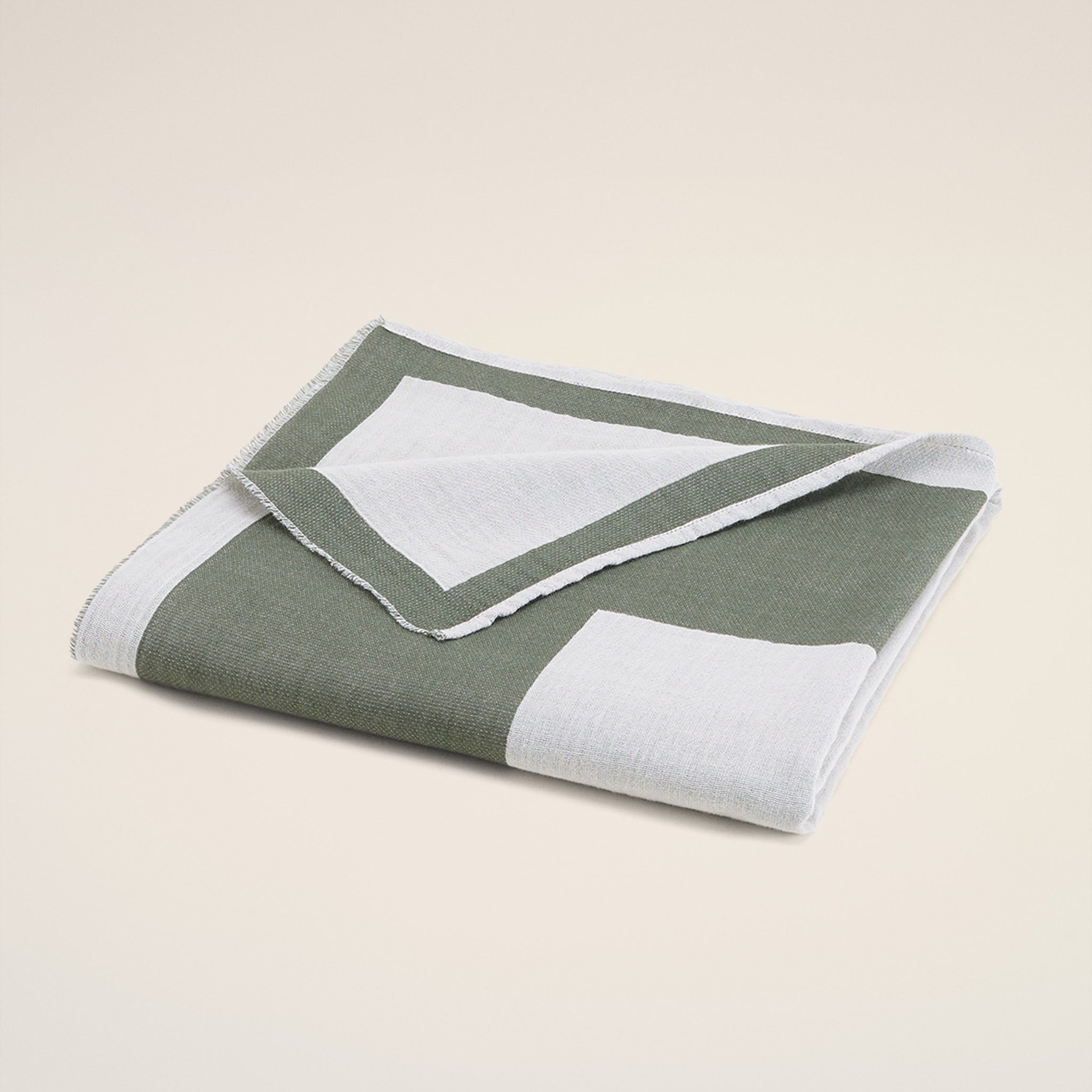 Black Cotton Bicolor Beach Towel