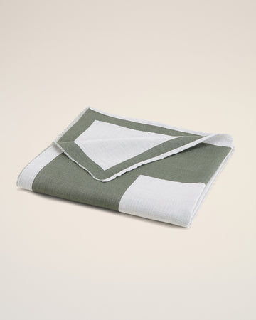 Black Cotton Bicolor Beach Towel