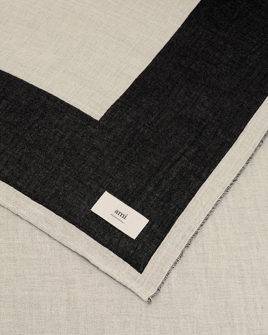 Beige Cotton Bicolor Beach Towel